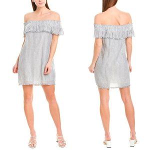 NWT‎ GREYLIN x Revolve Off-the-shoulder Striped Casual Shift Maxi Dress Sz S